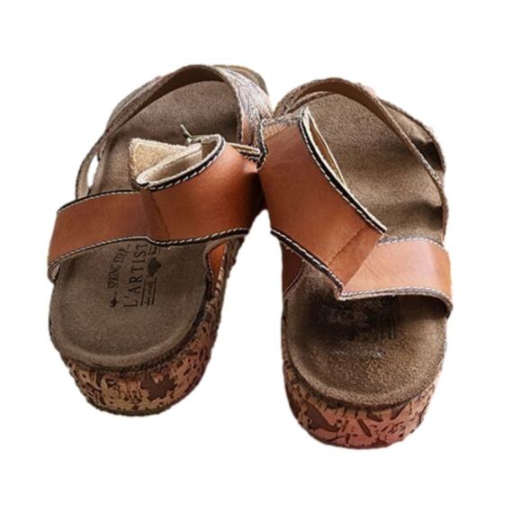 L'ARTISTE CHRISTINA ANKLE STRAP SANDAL snakeskin‎ size 41 new - Picture 8 of 12